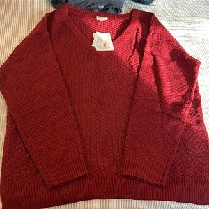LuLaRoe Cranberry Torrie Sweater NWT